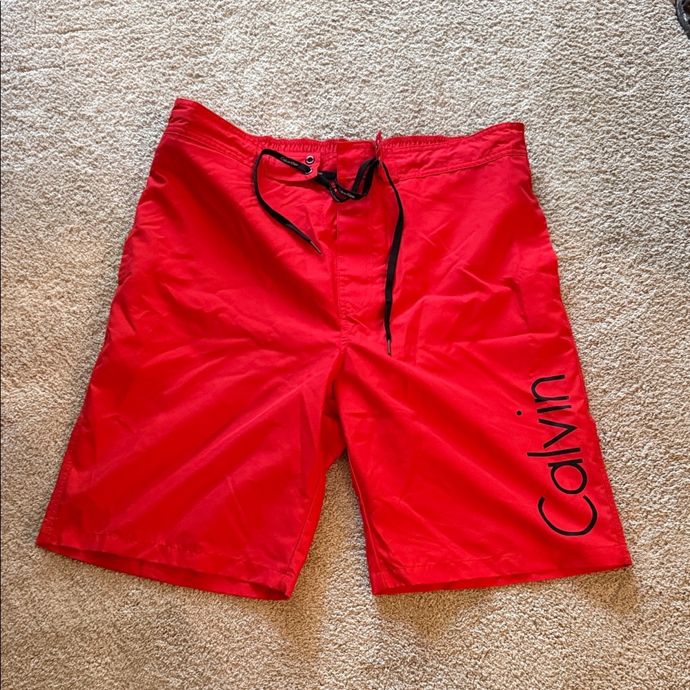 Calvin Klein Red Board Shorts